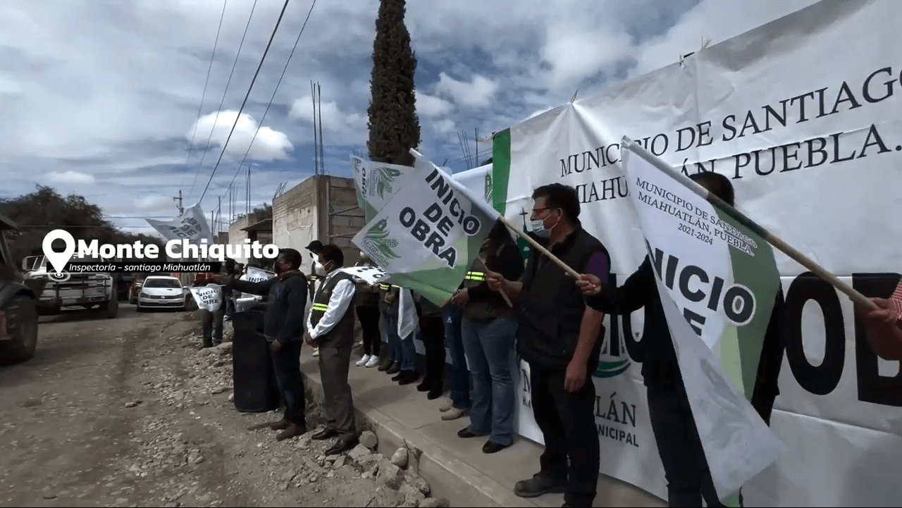Construcción de adoquinamiento en calles de la inspectoría en Monte Chiquito